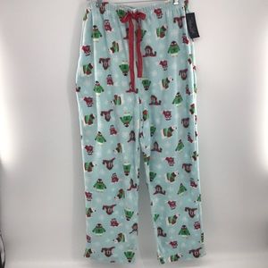 NEW XL ReneRofeSleepwear AnimalChristmasPantsGreen